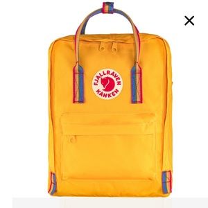 Fjallraven Rainbow Yellow Backpack Brand New 🎒